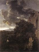 Nicolas Poussin Hagar and the Angel oil painting on canvas